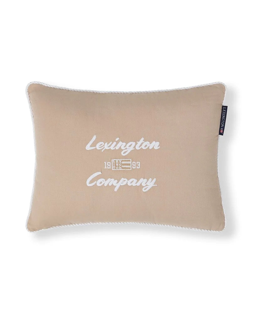 Lexington Logokoristetyyny luomupuuvillaa 40x30 cm