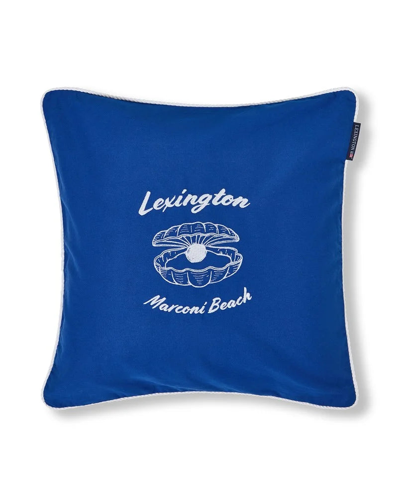 Lexington Sininen luomupuuvillatvillinen tyynynpäällinen
