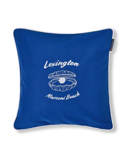 Lexington Sininen luomupuuvillatvillinen tyynynpäällinen