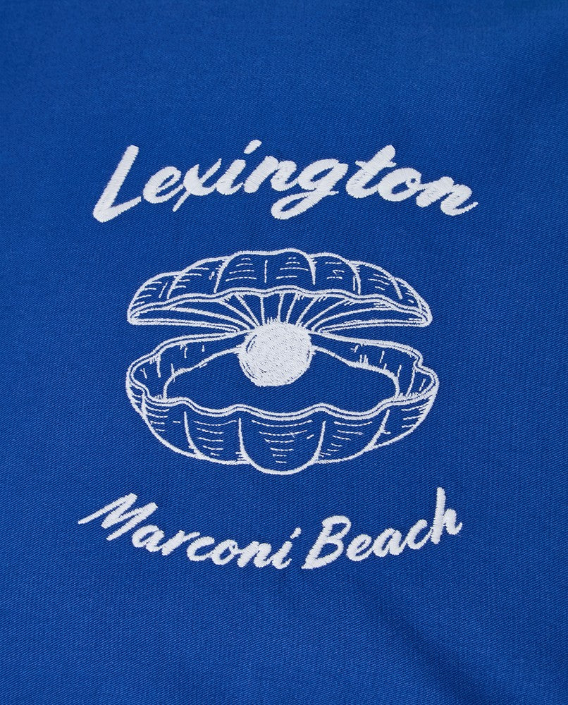 Lexington Sininen luomupuuvillatvillinen tyynynpäällinen