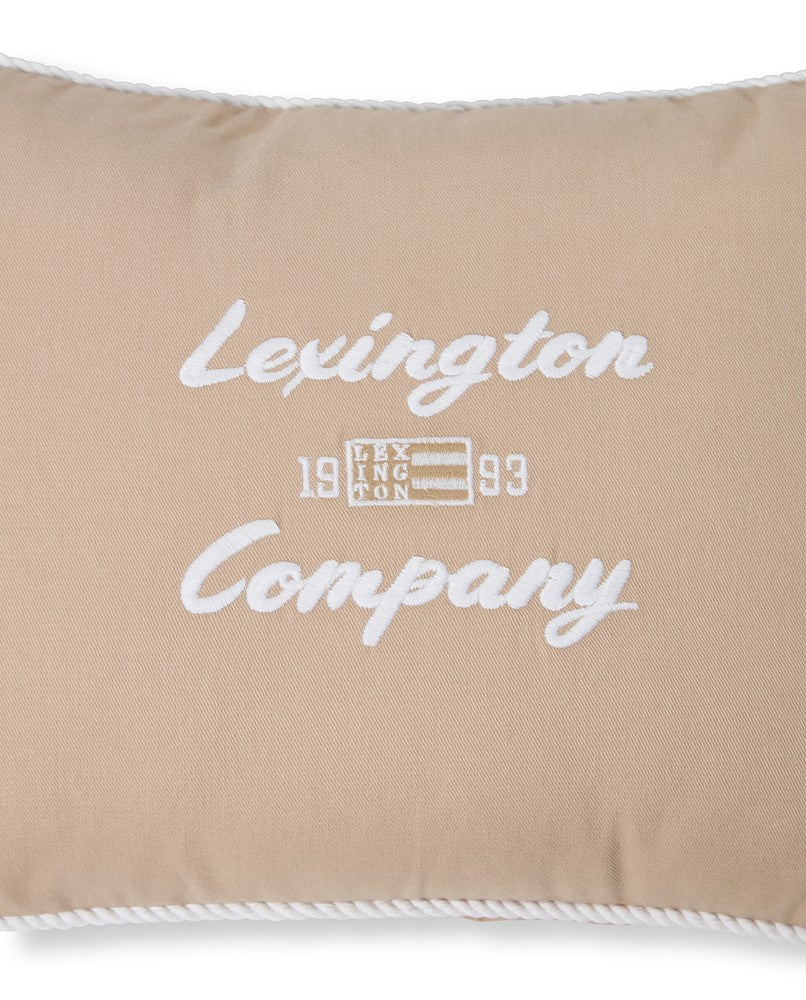 Lexington Logokoristetyyny luomupuuvillaa 40x30 cm