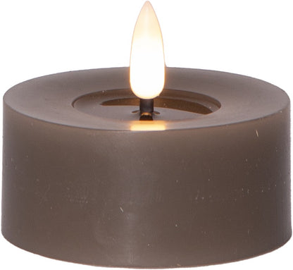 Flamme Flow isot LED tuikut 7 cm 2-pack ruskea tai beige
